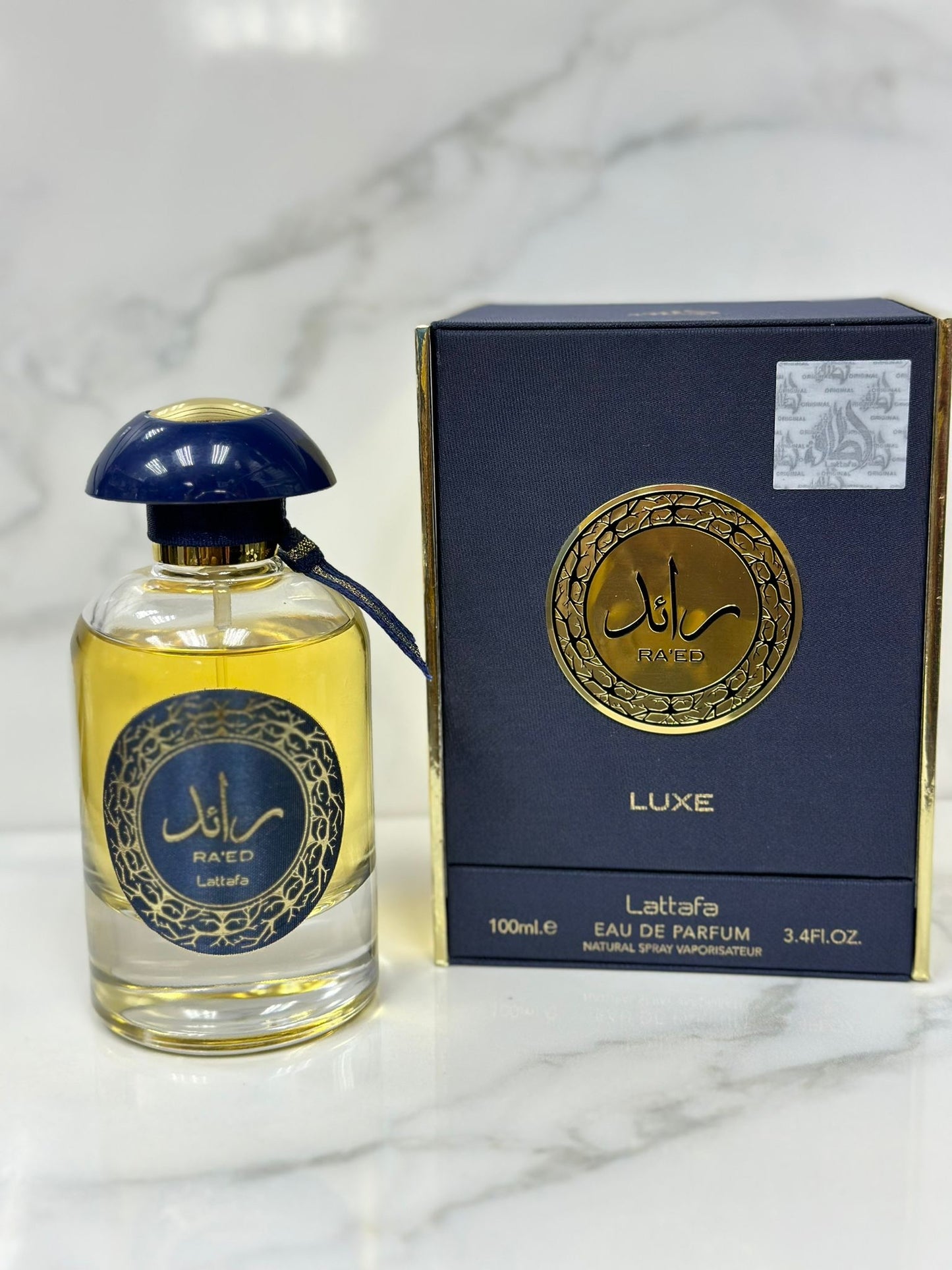 Lattafa Ra'ed Gold Luxe para unisex Eau de Parfum Spray 3.4 oz /100 ml
