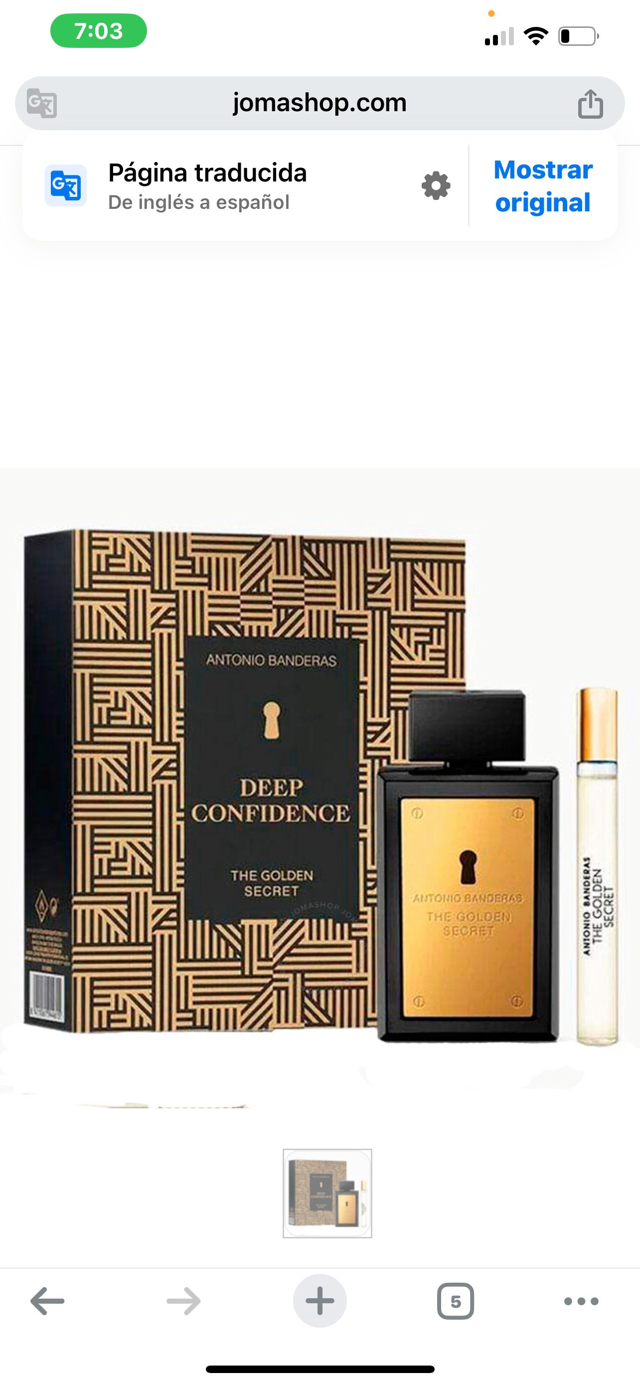 SET The Golden Secret Temptation Deep Confidence 100 ml + 10 ml