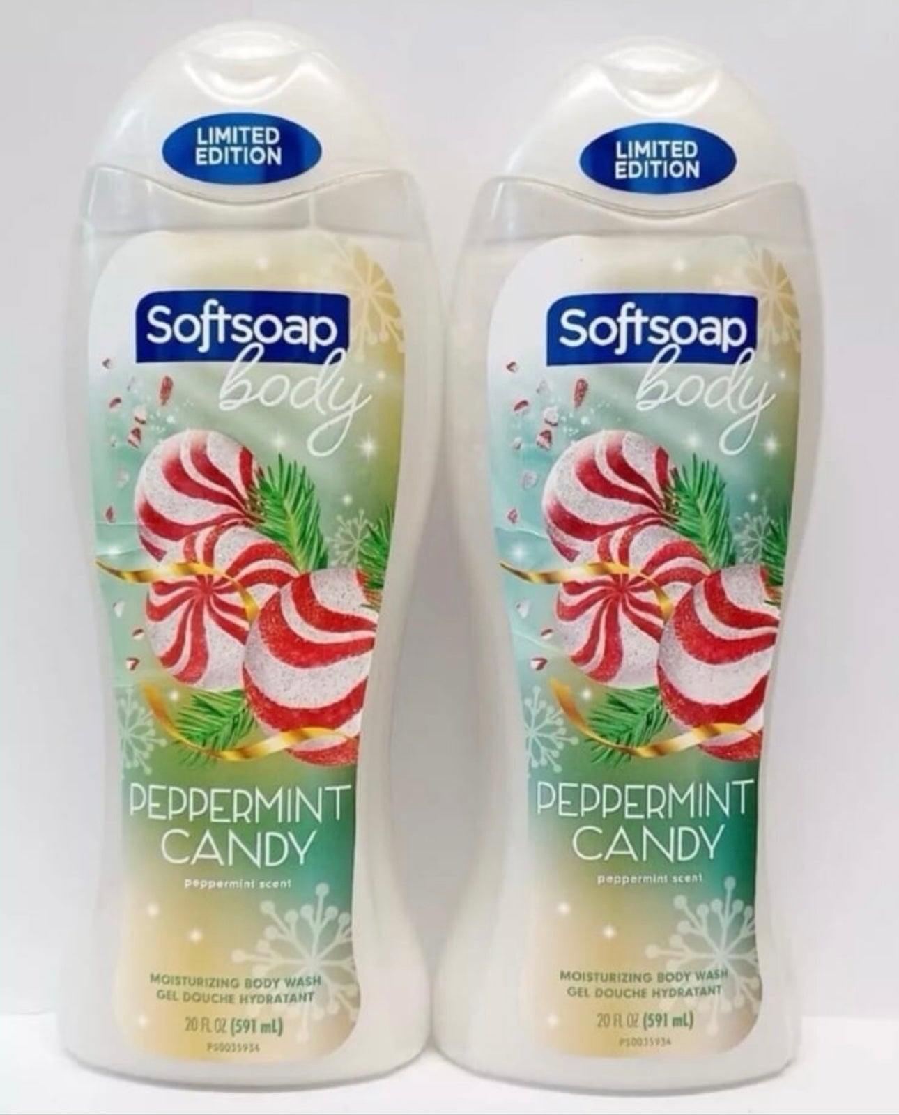 Softsoap Body Wash  2  PEPPERMINT CANDY Scent 🎄Limited Edition