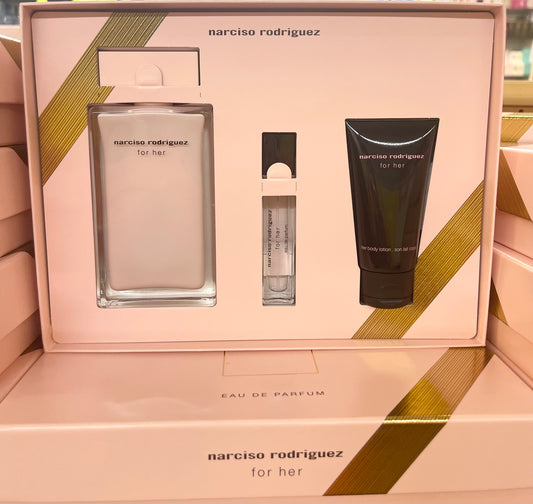 Narciso Rodriguez for her gift set 3 pcs