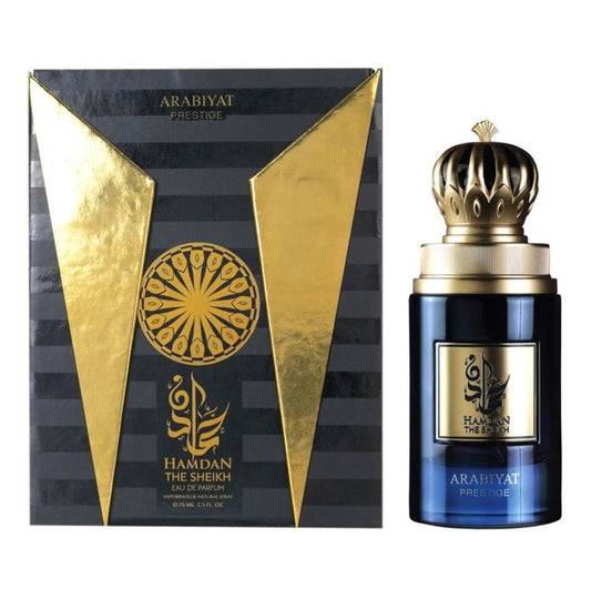 HAMDAN THE SHEIKH  BY ARABIYAT PRESTIGE EDP EAU DE PARFUM 2.5 Oz /75ML FOR MEM